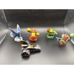 Skylanders Lot Of 5 Figures & Vehicles Trap Team Swap Force Imaginators Mixed